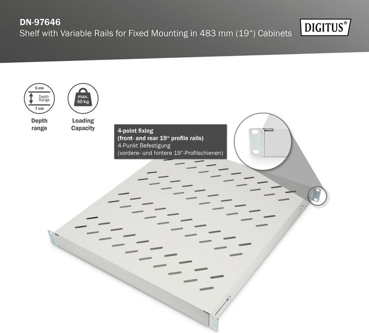 Image du produit Digitus Plateau pour 1U