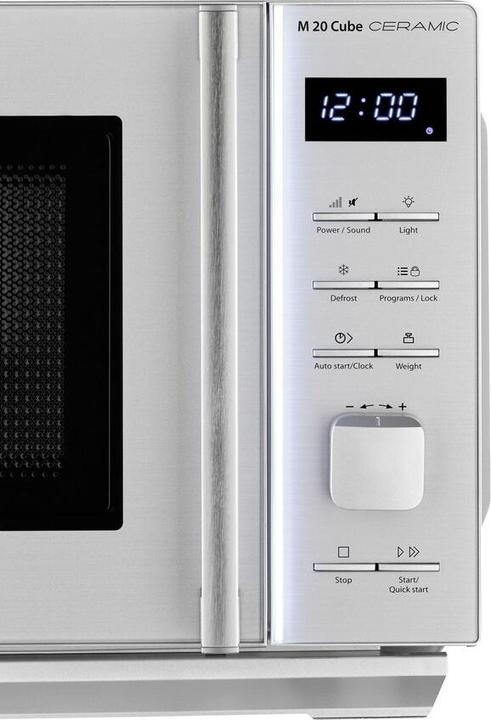 Actual product image Caso Microwave M 20 Cube Ceramic, Silver (20 l)