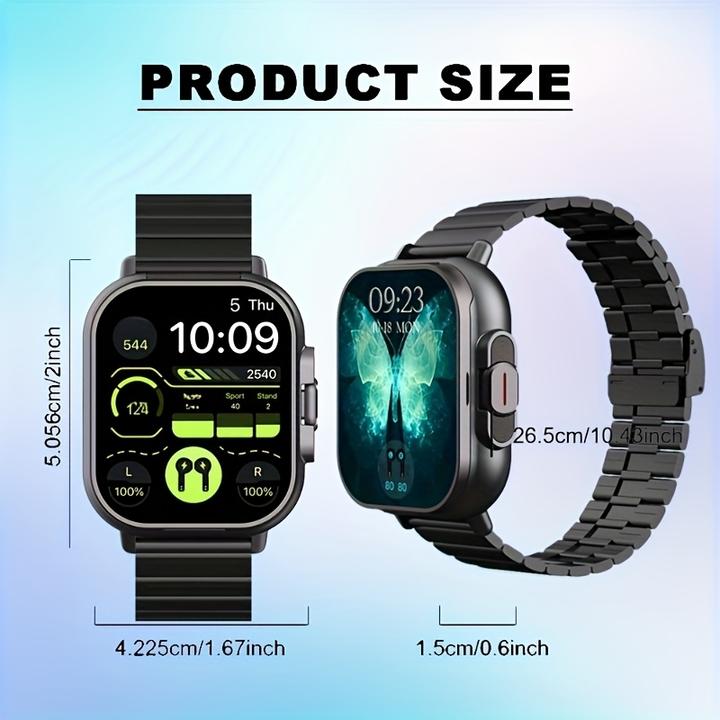 Produktbild PhoneLook GeiLiVity TWS Ohrhörer Smartwatch Sport Tracker Musikspiel Nachrichtenanzeige USB Aufladung (42 mm)