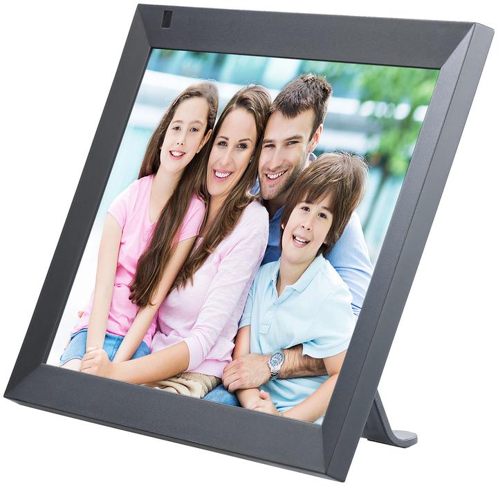 Actual product image Somikon WLAN picture frame with 25.7 cmm / 10.1" IPS touch display, app (10.10", 1280 x 800 pixels)