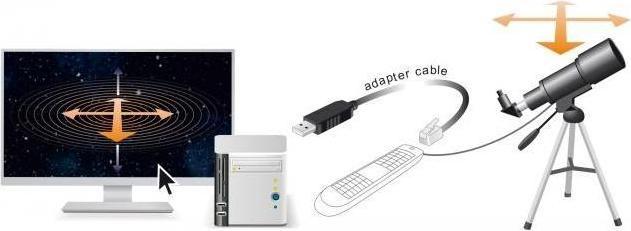 Actual product image Delock Adapter cable USB Type-A to Serial RS-232 RJ12 with ESD protection Skywatcher 2 m (2 m)
