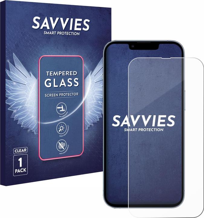 Produktbild Savvies Panzerglas Hartglas Displayschutz (1 Stück, Apple iPhone 13 Pro)