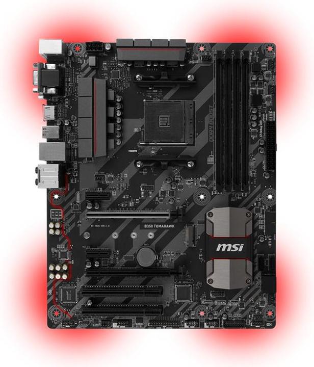MSI B350 Tomahawk (AM4, AMD B350, ATX)