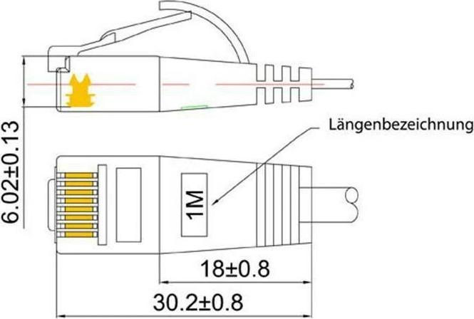Productafbeelding Wirewin Netwerkkabel (UTP, CAT6, 3 m)