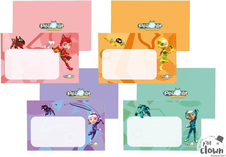 Actual product image P'tit Clown Invitation Paw Patrol (8 pcs.)