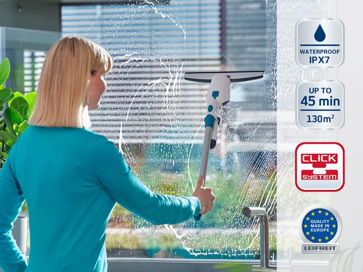 Actual product image Leifheit Nemo Click window and bathroom vacuum cleaner