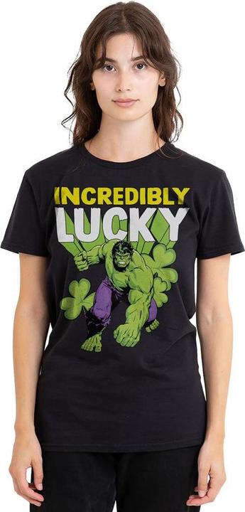 Immagine prodotto Hulk Incredibly Lucky Maglietta Giorno di San Patrizio Adulto Unisex (XL)