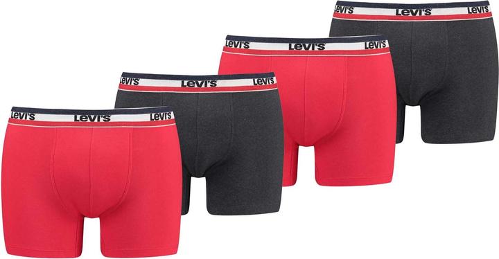 Produktbild Levis Men Sprtswr Logo Boxer Brief Org Co 4p Ecom (XXL, 4er Pack)