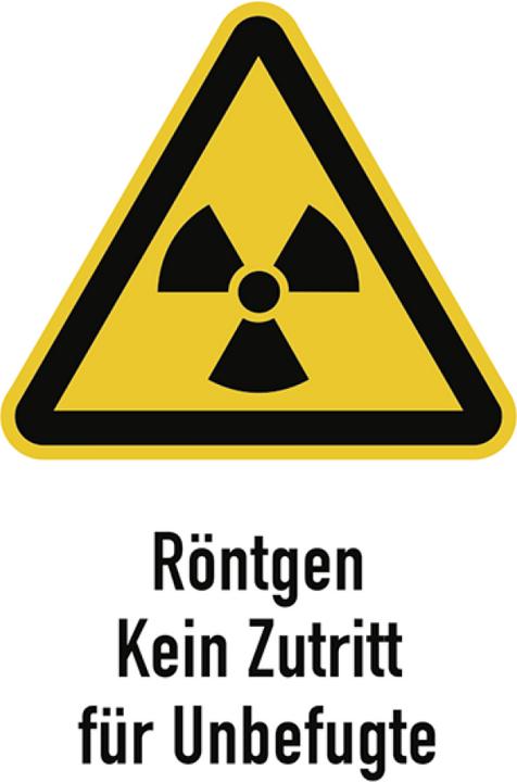 Produktbild Moravia Warnzeichen Röntgen - Kein Zutritt für Unbefugte Folie, 210x297 mm