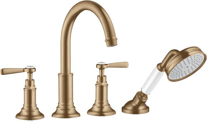 Actual product image Axor MONTREUX 4-hole bath tub edge fitting, lever handles, 196mm projection