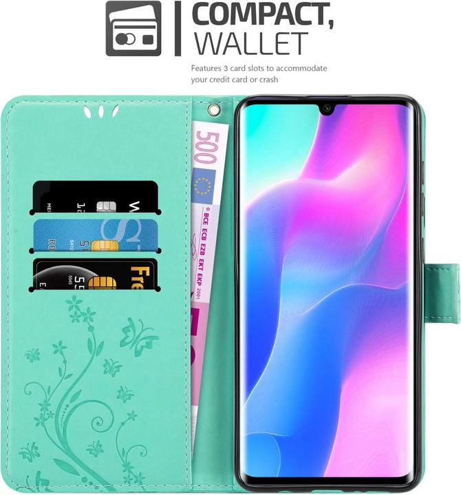 Produktbild Cadorabo Hülle für Xiaomi Mi NOTE 10 LITE mit Blumen Muster (Xiaomi Mi Note 10 Lite)