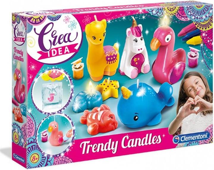 Actual product image Clementoni Crea Idea Trendy animal candles D/F/I