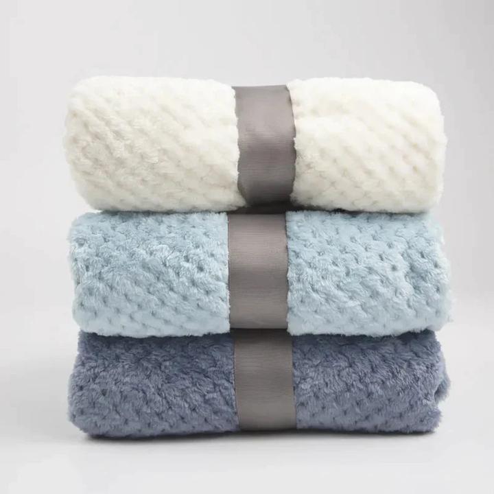 Actual product image Alopini Baby Blanket Soft Fleece Toddler Thick Quilt Bedding Swaddle Wrap Blanket (70 x 100 cm)