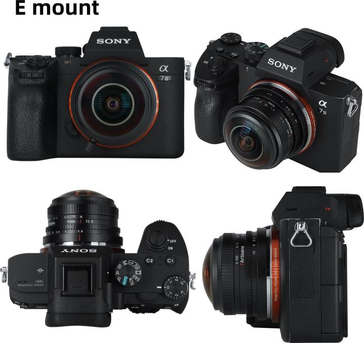 Actual product image 7artisans 4mm F/2.8 Sony E-Mount (Sony E, APS-C / DX)