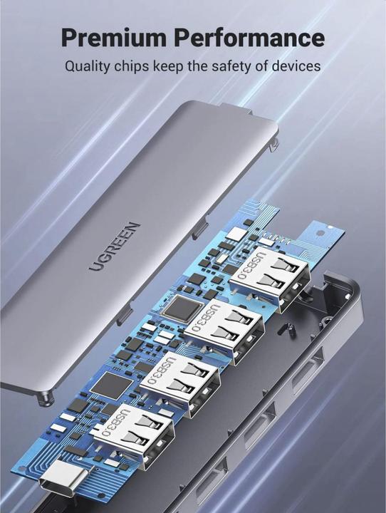 Actual product image Ugreen 4 Port-C Hub (USB-C, 4 Ports)
