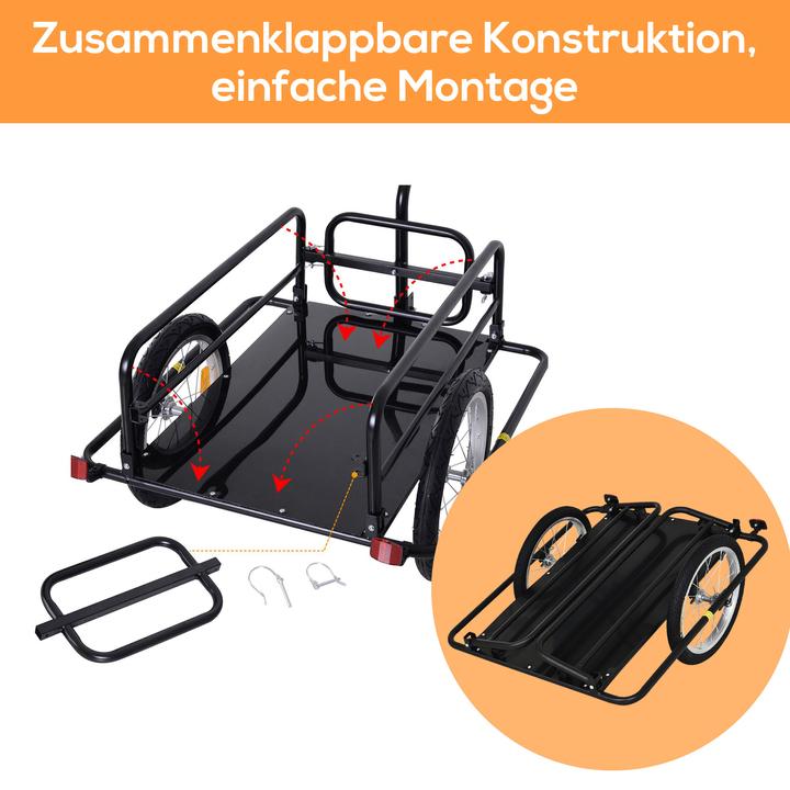 Immagine prodotto Homcom Fahrradanhänger feste Bodenplatte