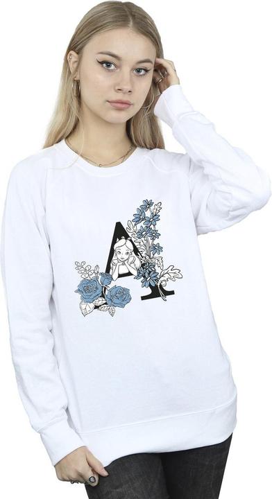 Actual product image Disney Womens/Ladies Alice In Wonderland Letter A Sweatshirt (XL)