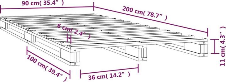 Actual product image VidaXL Yasmine (90 x 200 cm)