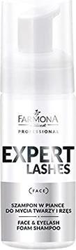 Farmona PROFESSIONAL Expert Lashes Face & Eyelash Foam Shampoo szampon w piance do mycia twarzy (100 ml)