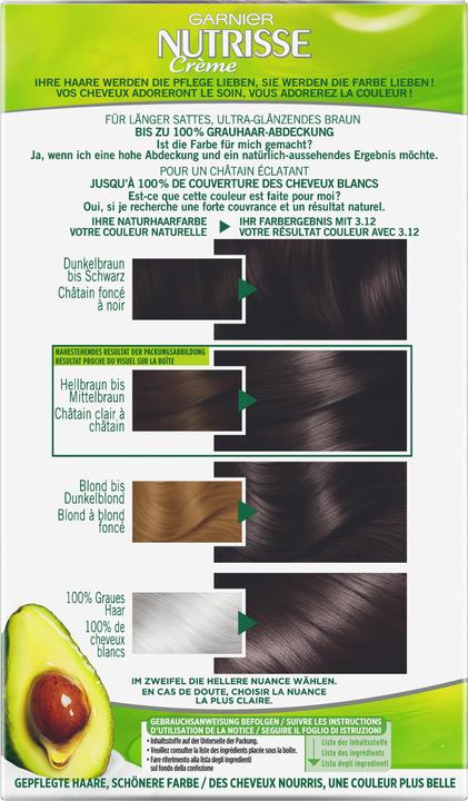 Image du produit Garnier Crème Nutrisse (45629 Marron foncé froid)