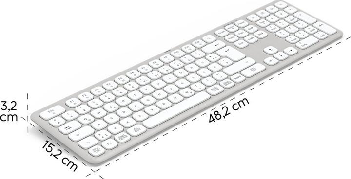 Actual product image Hama Multi-Device Keyboard WK-550 wireless wireless and Bluetooth WS QWERTZ (DE, Wireless)