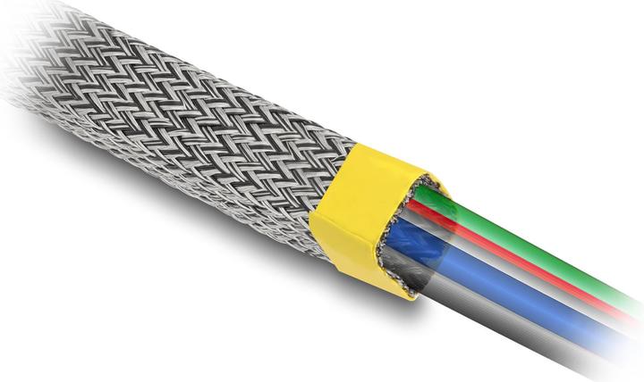 Productafbeelding Delock Gevlochten kous voor EMI afscherming, rekbaar 10 m x 20 mm (Kabeldoorvoer, 1000 cm)
