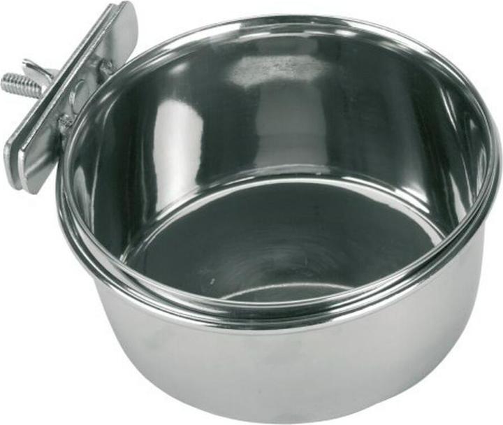 Actual product image Kerbl Stainless steel bowl with screw fastening (0.60 l)