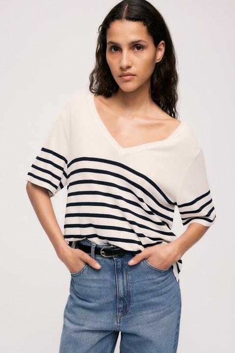 Produktbild Vila Kurzarm Stricktop (XXL)
