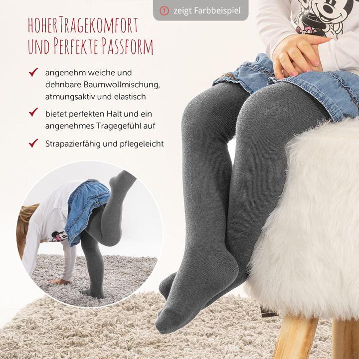 Actual product image La Loona LaLoona baby tights tights 2-pack - white - (74/80)