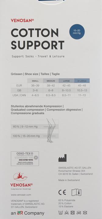 Image du produit Venosan COTTON SUPPORT Socks A-D M beige (M)