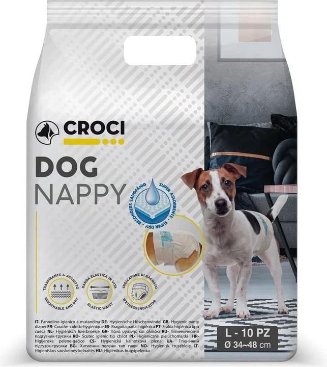Produktbild Croci Spa Dog Nappy Windeln für Hunde L 34-48cm (Hund)