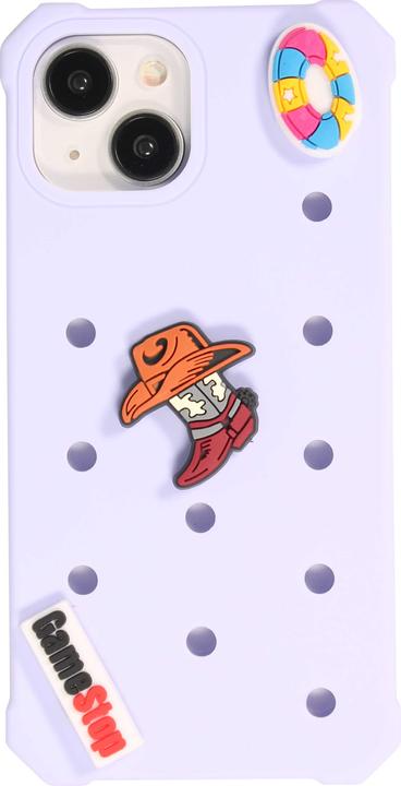 Immagine prodotto PhoneLook Coque Case épais en silicone avec des trous pour les stickers à fixer clair (Apple iPhone 14)