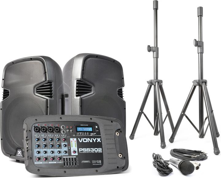 Vonyx Système de sonorisation PSS302 (Passif, 1x 300 W)