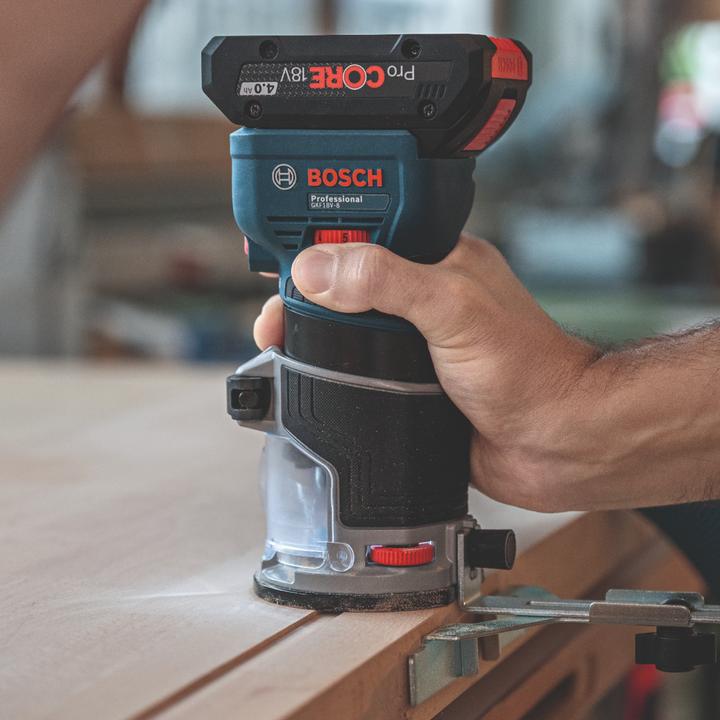 Actual product image Bosch Professional Bosch GKF 18V-8 Professional cordless edge router 18 V 8.0 mm brushless + 2x ProCORE battery 4.0 Ah