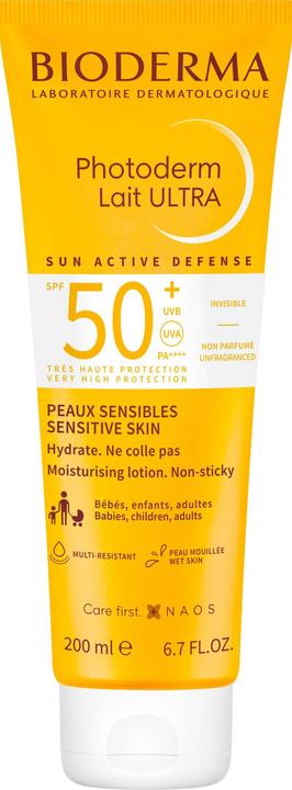 Actual product image Bioderma Photoderm Lait Ultra SPF50+ Milk (Suntan lotion, SPF 50+, 200 ml, 226 g)