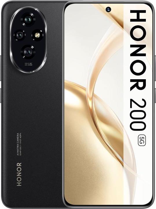 Actual product image Honor 200 (512 GB, Midnight Black, 6.70", Dual SIM, 50 Mpx, 5G)