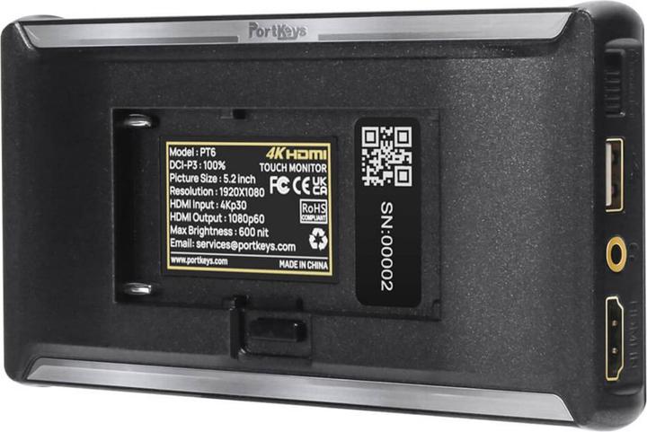 Actual product image Portkeys PT6 (5.20", Full HD)