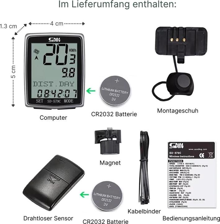 Actual product image Hermex Sunding bike speedometer bike speedometer bike computer bike computer bike computer