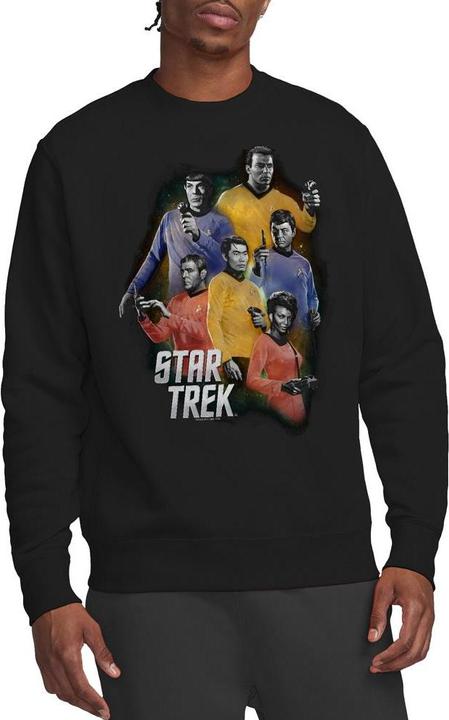Actual product image Unisex Adult Galaxy Glow Sweatshirt (M)