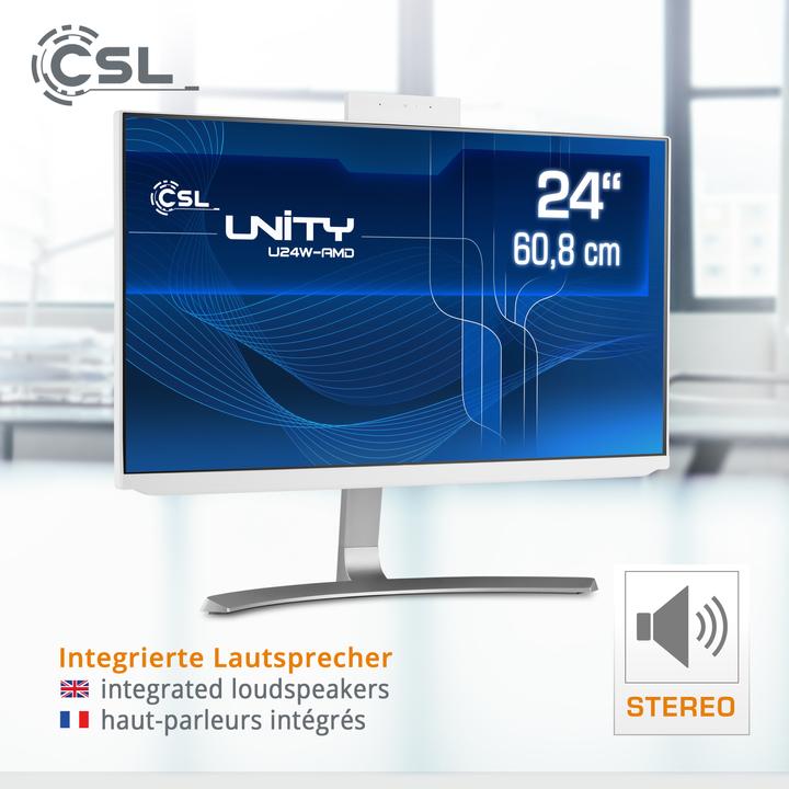Produktbild CSL AIO Unity U24W-AMD (AMD Ryzen 7 5700G, 16 GB, 1000 GB, AMD Radeon Graphics)