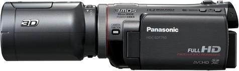 Actual product image Panasonic HDC-SDT750, 3D Full-HD Flash Camcorder, Black