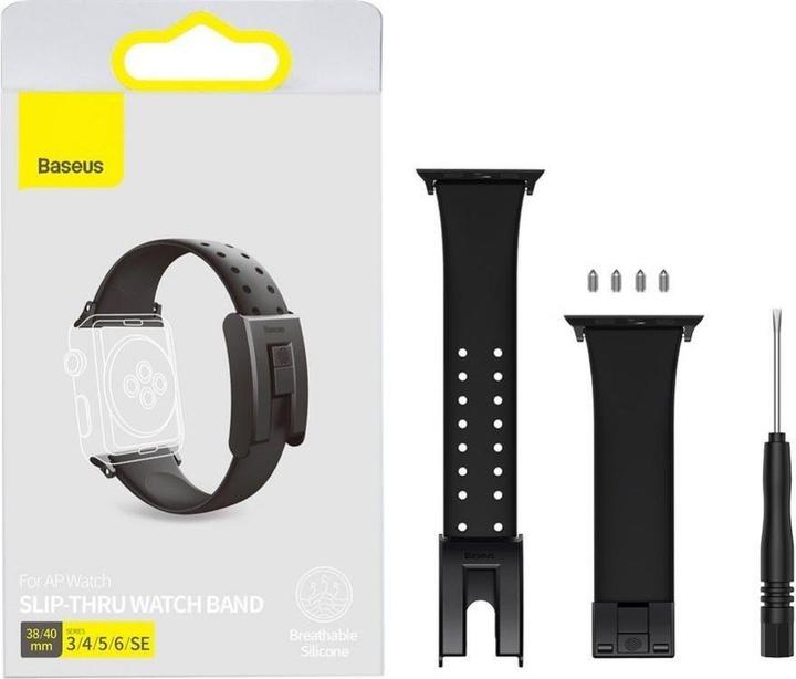 Actual product image Baseus Slip-Thru Watch Band (40 mm, Silicone)
