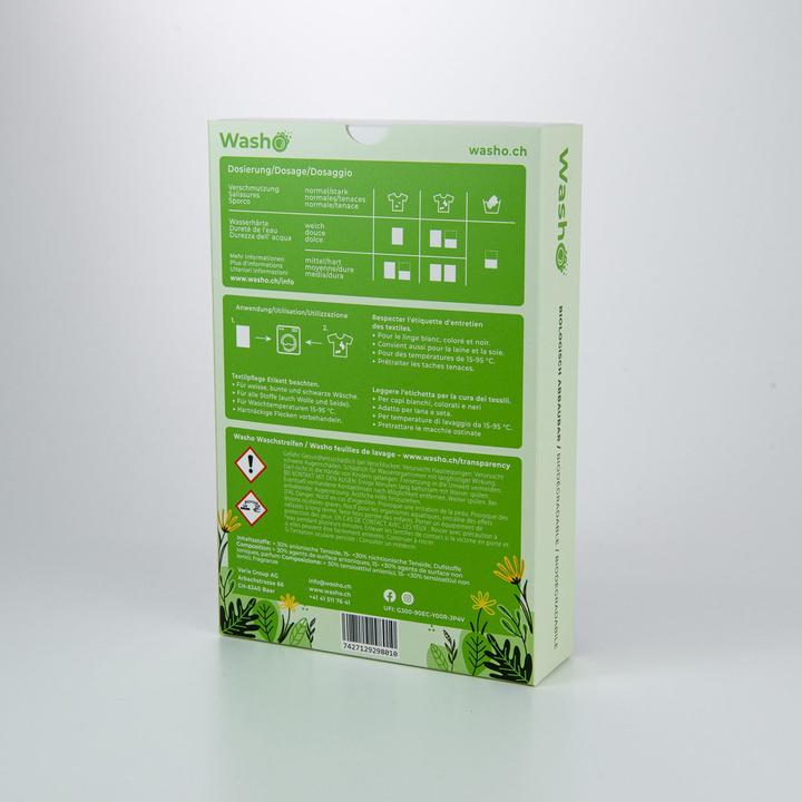 Actual product image Washo Washing strips (60 Washing cycles, Sheets)