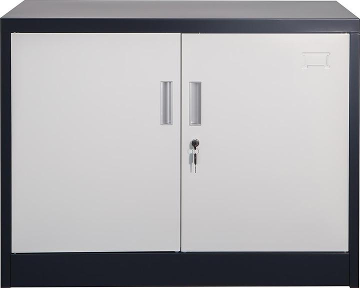 Produktbild Jet-Line Aktenschrank SARATOW dunkelgrau weiss