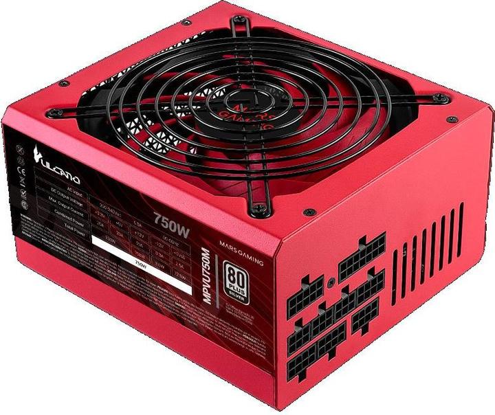 Mars Gaming Alimentation Atx Vulcano Mpm - 750w (Rouge) (750 W)