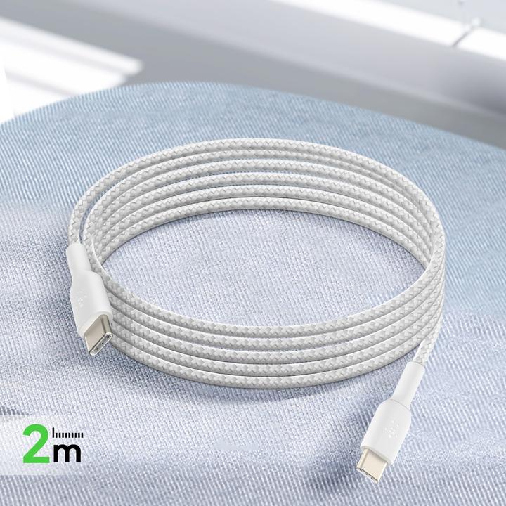 Produktbild Belkin USB-C to USB-C Braided PVC 2m Twin Pack (2 m, USB 2.0)