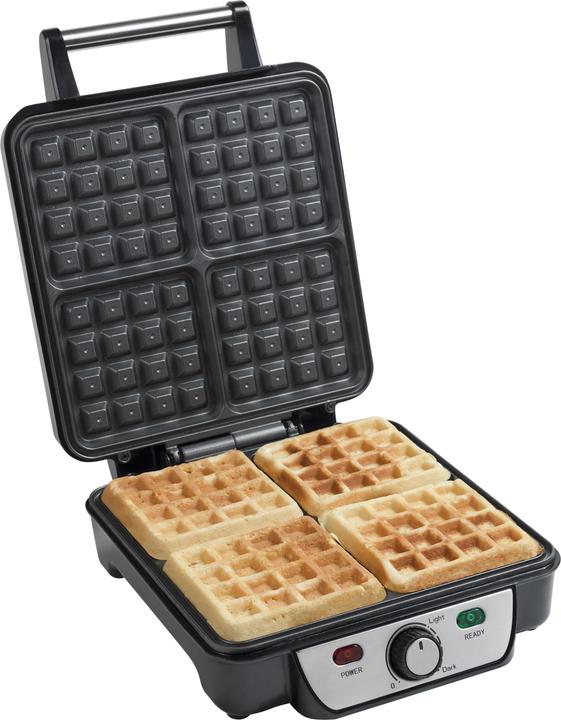 Immagine prodotto Bestron ASW281 Ferro per waffle 4 waffle, acciaio inox