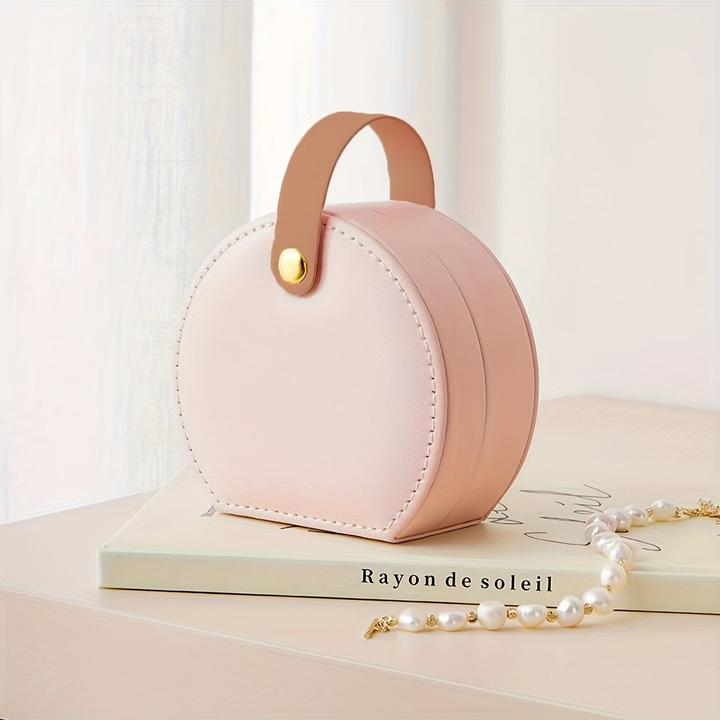 Image du produit Only-Bags.Store Reisefreundlicher, schicker Mini-Schmuck-Organizer aus Kunstleder – tragbare und hübsche