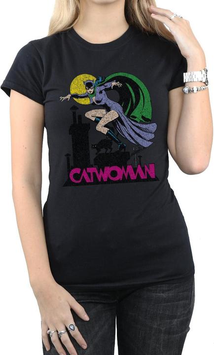 Produktbild Catwoman Crackle Logo TShirt (XL)