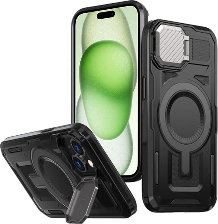 Produktbild Techsuit - CamVault MagSafe - iPhone 14 Plus / iPhone 15 Plus - Black (Apple iPhone 15 Plus, Apple iPhone 14 Plus)